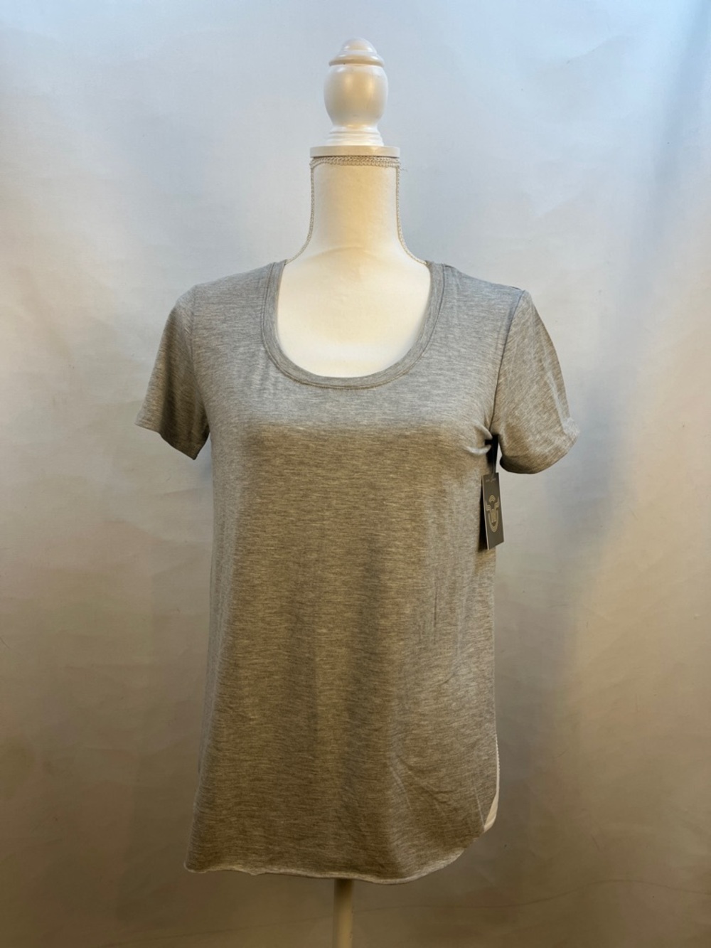 Moosejaw Crossover Tee Heather Gray Rayon/Cotton Blend NWT Size S